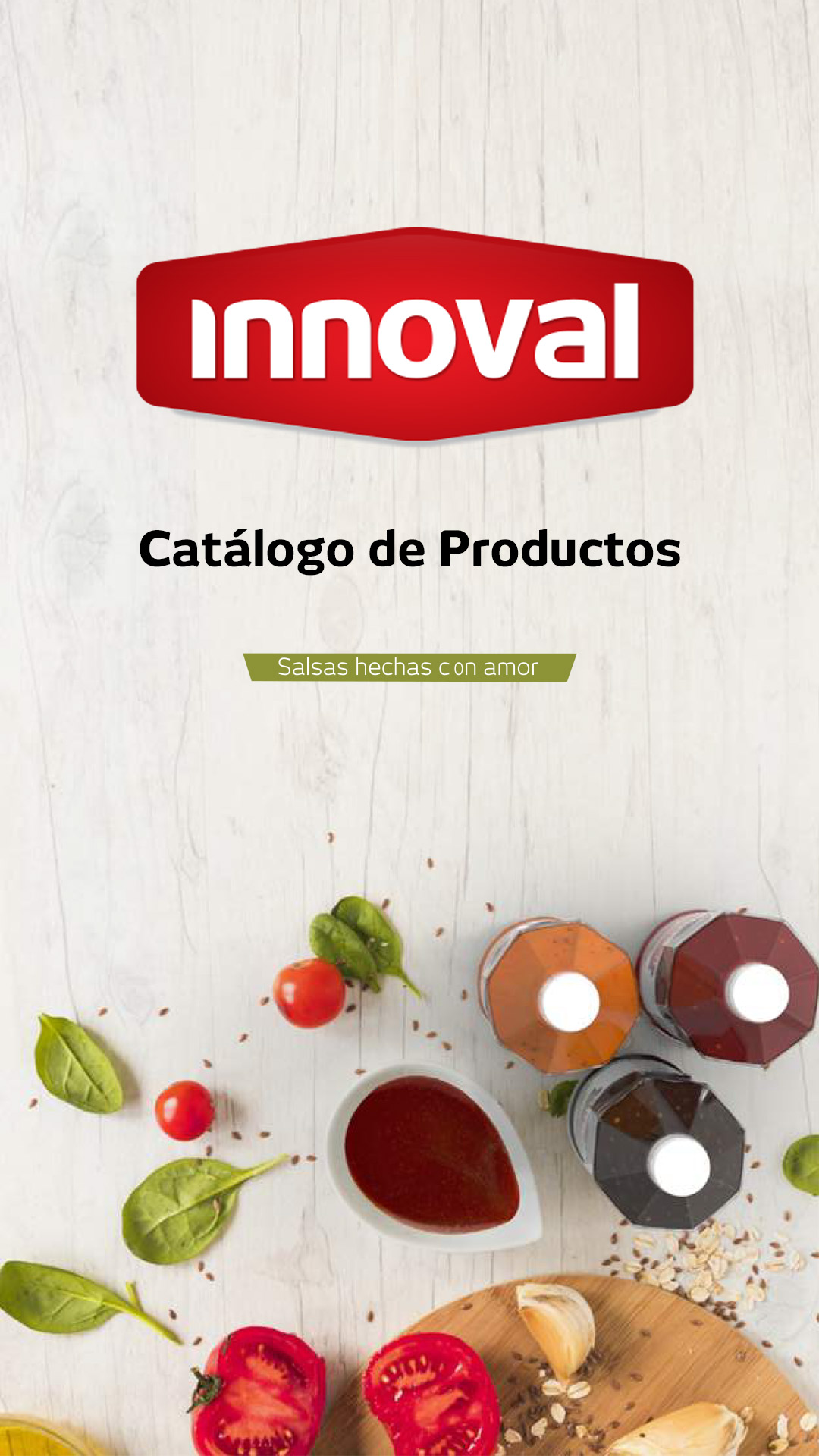 Portada Catalogo de salsas innoval